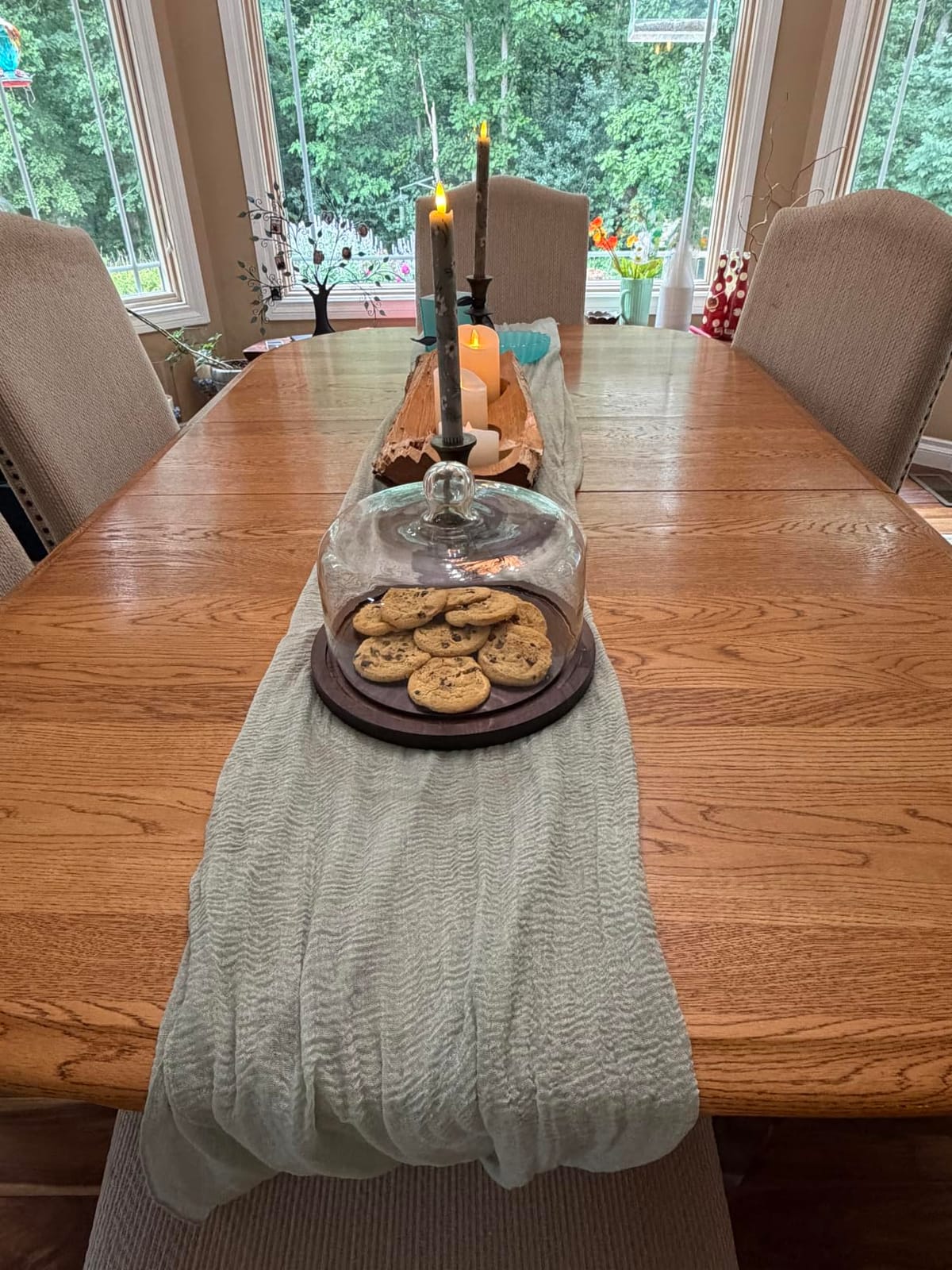 Fall Table Runner Terracotta Cheesecloth 120 Inch Thanksging Decorations | For Thanksgiving Friendsgiving Wedding Bridal Shower Baby Shower Engagement Party Farmhouse Rustic Sheer Boho Autumn Decor customer photo 1