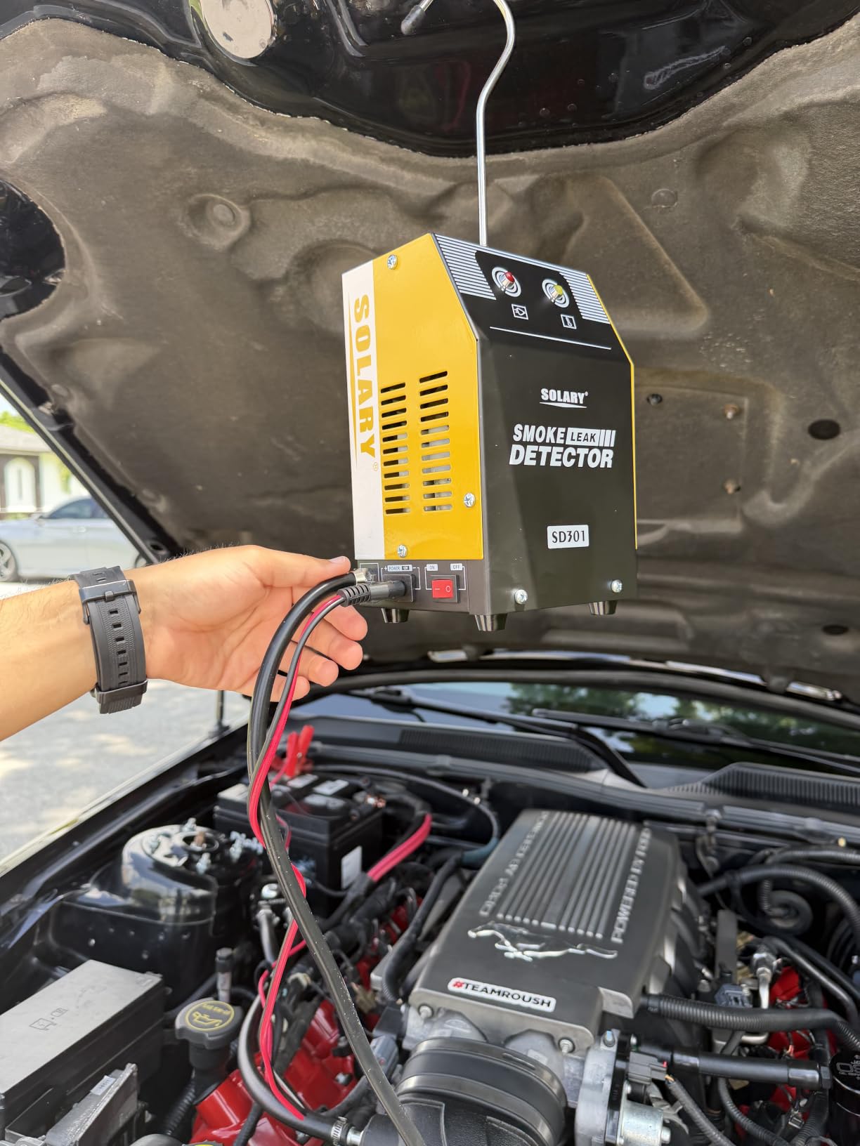 Solary Automotive Smoke Machine Leak Detector - 12V DC EVAP Vacuum Diagnostic Tester for Pipe System customer photo 1