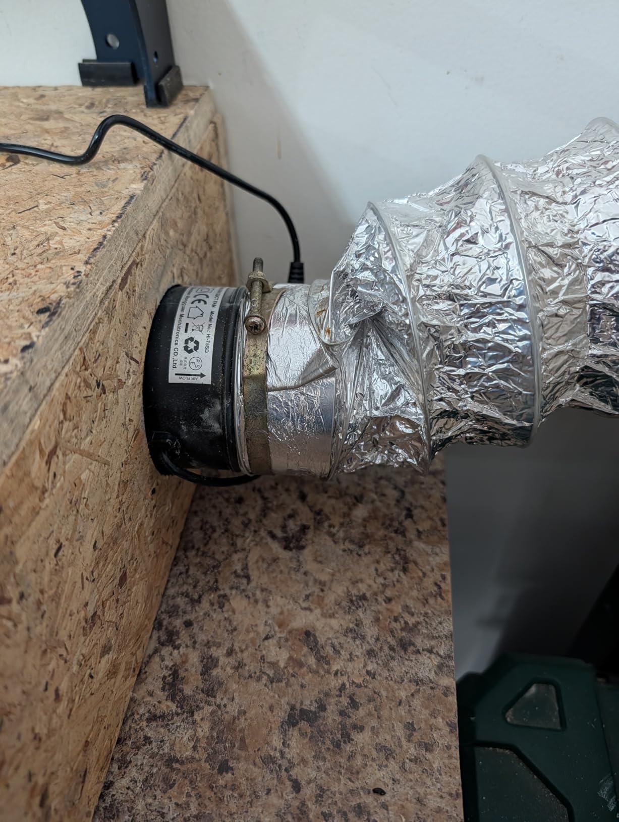 Hon&Guan 6 Inch Inline Booster Duct Fan with Speed Controller - 345 CFM Airflow with 19.2W Ultra-Low Power and Low Noise customer photo 2