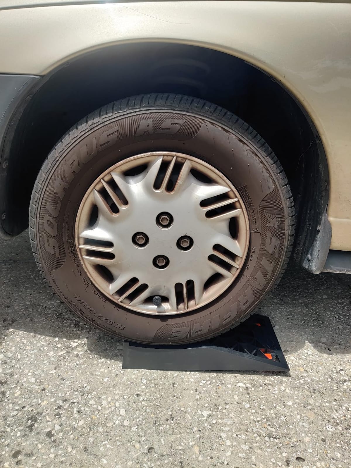 Car Ramps for Easy Vehicle Maintenance and Safe Lifting, Sturdy, Lightweight, Low Profile Car Ramps for Jack Support, Heavy Duty Tire Ramps for Low Chassis Cars, 2 PCS customer photo 1