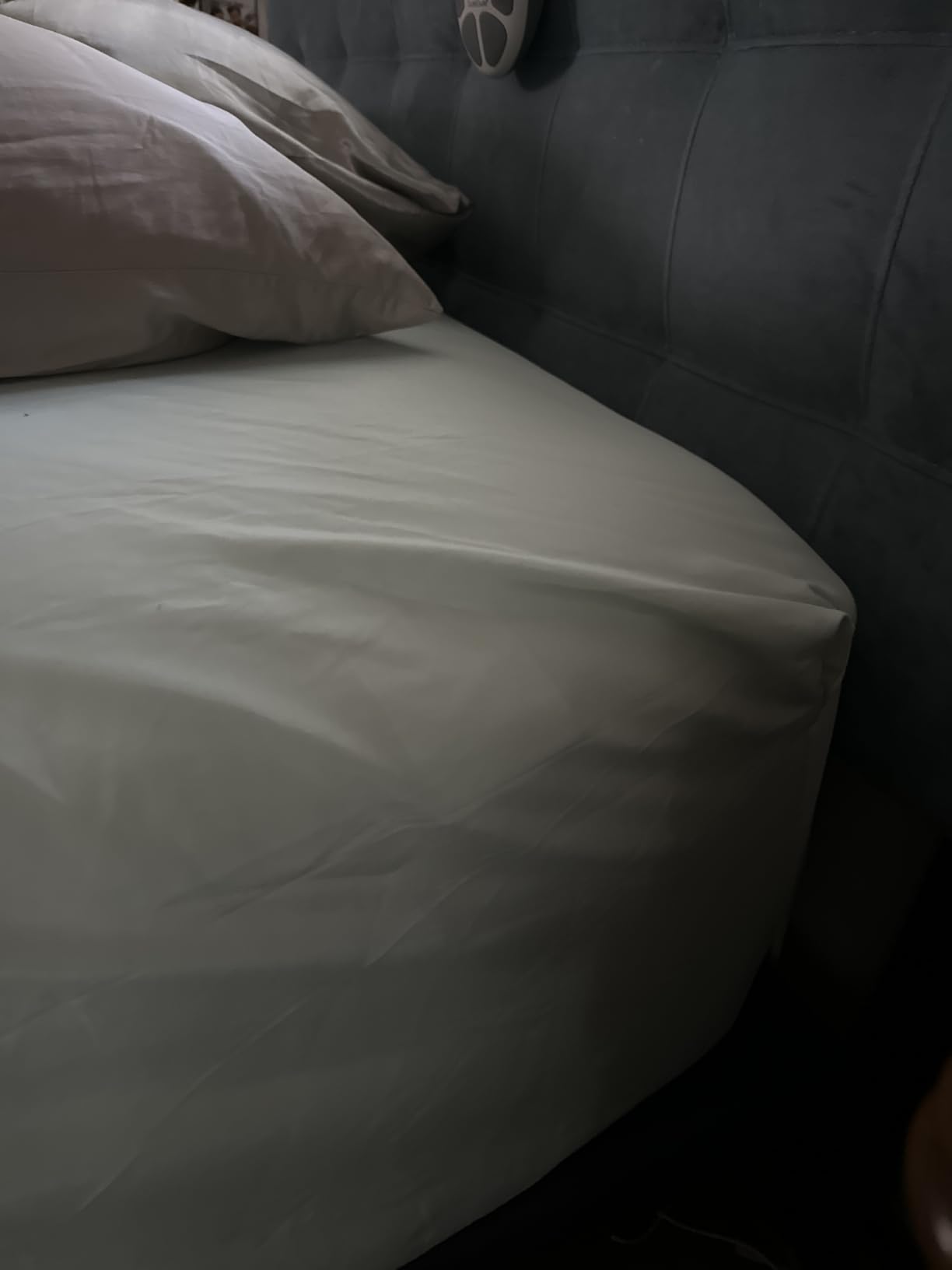 Coolmax Cooling Sheets for Hot Sleepers, Queen Size, Light Grey | Moisture-wicking comfort, Breathable airflow, 14 inch deep pocket fit for secure coverage, Machine washable customer photo 1