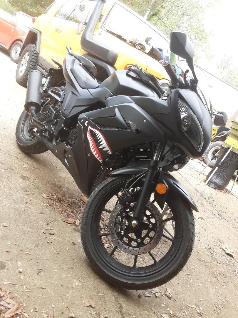 HHH 125cc Motorcycle with Manual Transmission for Adult Sports Bike Venom 125cc Scooter with led Lights and 17 inches Wheels (Factory Packaged) (Black Color) customer photo 2