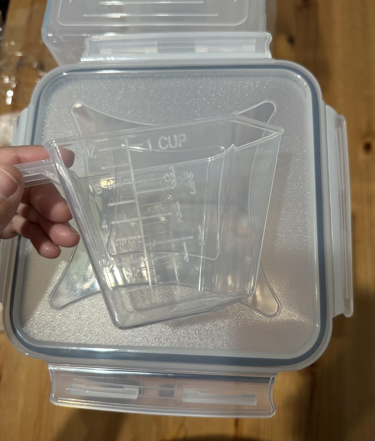 HKJ Chef 4 Pack Large Airtight Food Storage Containers with Lids (5.2L / 176oz), BPA Free Plastic Kitchen and Pantry Organization Containers for Cereal Flour and Sugar Storage customer photo 1