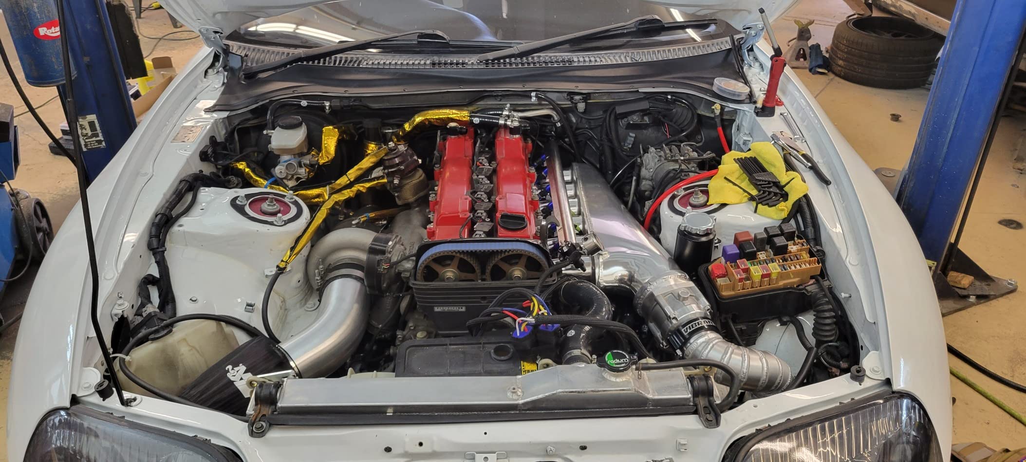 Universal Turbo Intercooler Aluminum Pipe Piping and Silicone Hose Kit with Stainless Steel T-Clamps (2.5inch, Black) customer photo 2