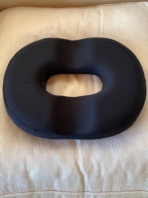 CloudBliss Donut Pillow Stadium Seat Cushion for Tailbone Pain Relief and Hemorrhoids, Memory Foam Seat Chair Cushion, Portable Seat Cushions for Bleachers, Car, Home & Office customer photo 1