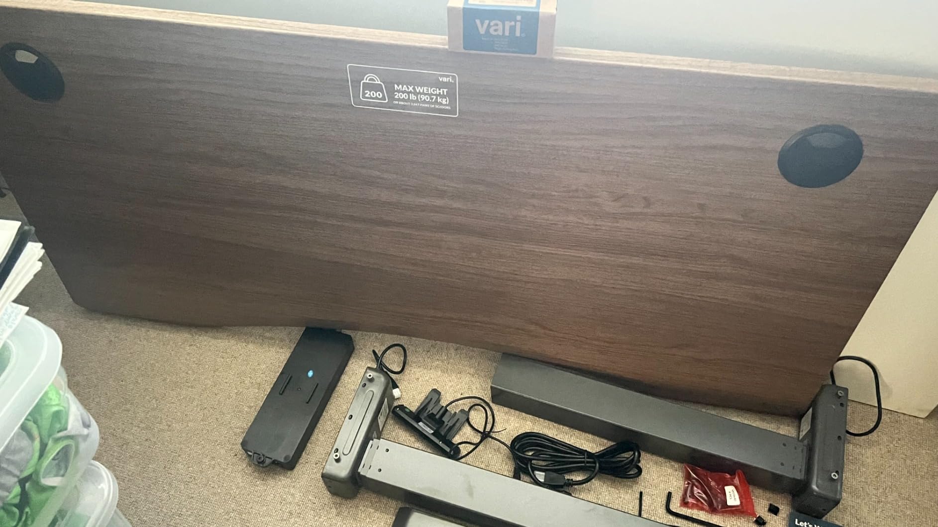 Vari Ergo Electric Standing Desk - 54x26 - Espresso/Slate customer photo 1