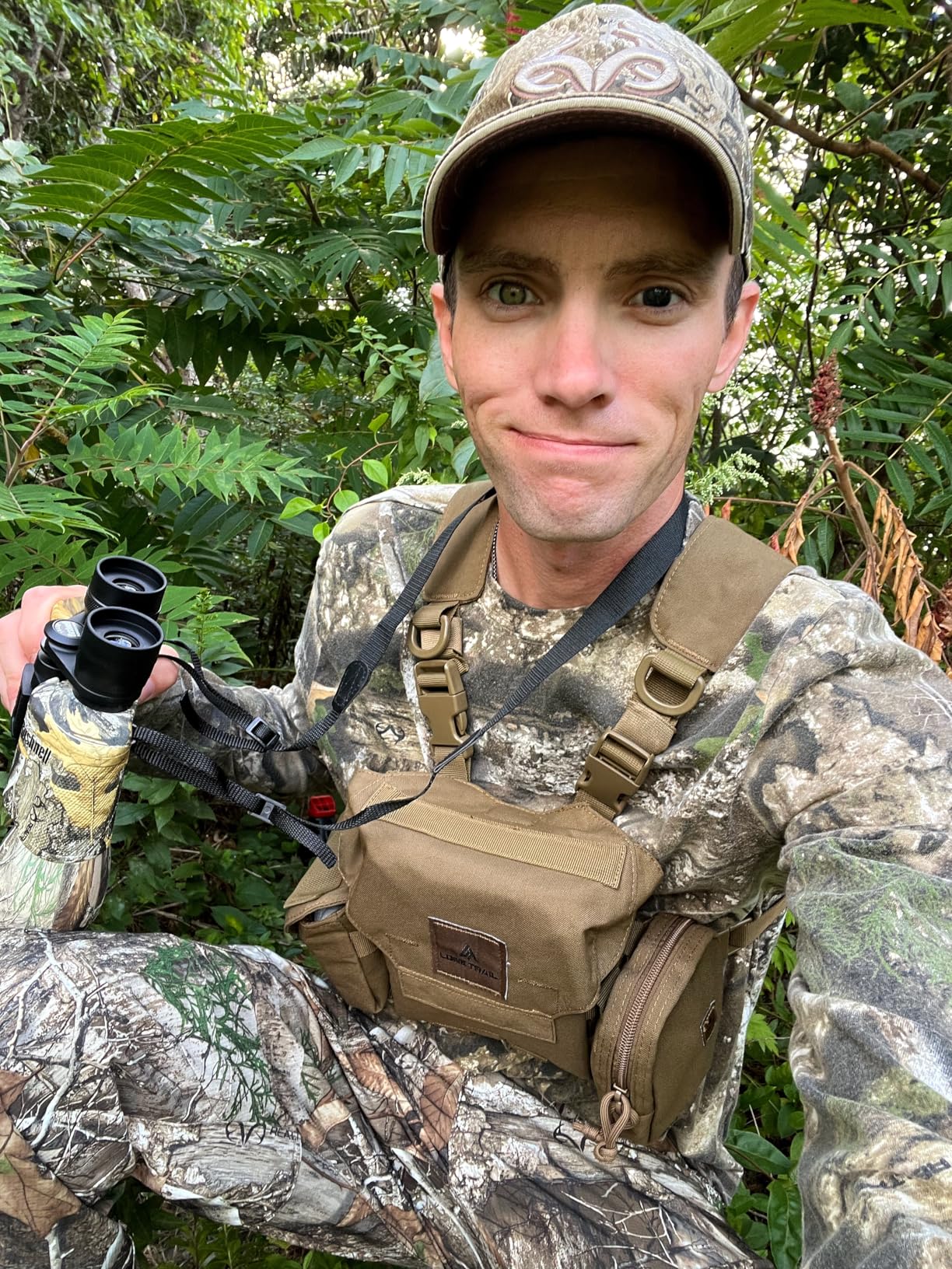 Waterproof Binocular Harness Chest Pack - Lightweight Bino Harness With Rangefinder Pouch customer photo 2