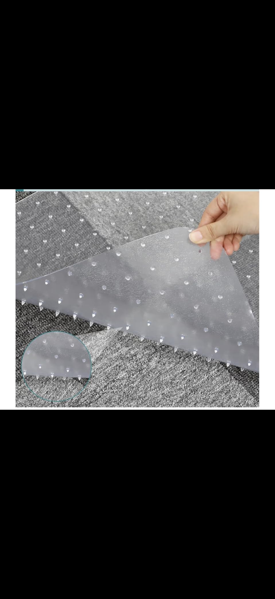 Office Chair Mat for Carpets, Clear Computer Desk Chair Mat for Low Carpeted Floors, Thick and Sturdy Carpet Protector, Easy Glide and Flat Without Curling (30