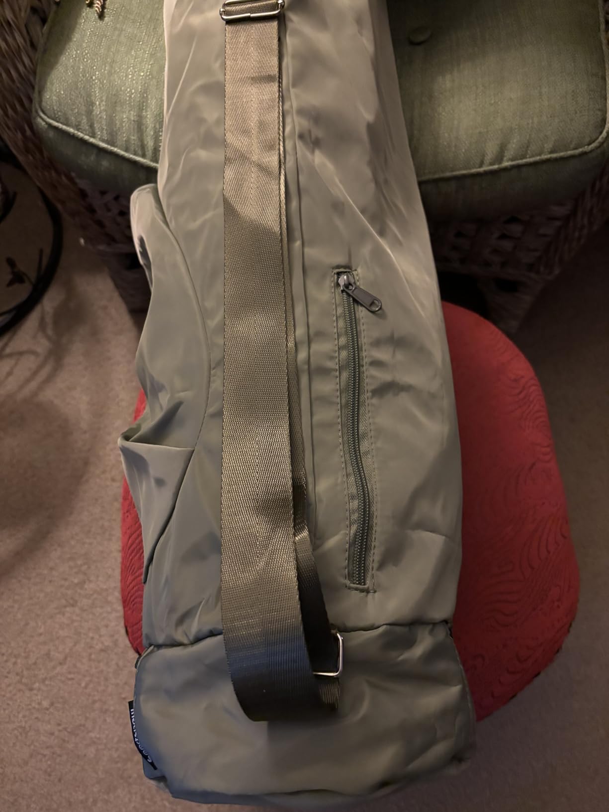 sportsnew Yoga Mat Bag, Full Zip Cargo Yoga Mat Carrier Bag with Drawstring Water Bottle Pocket and Bottom Wet Pocket, Exercise Yoga Mat Carrier Holder Multi-Functional Storage Bag Patent Pending customer photo 1