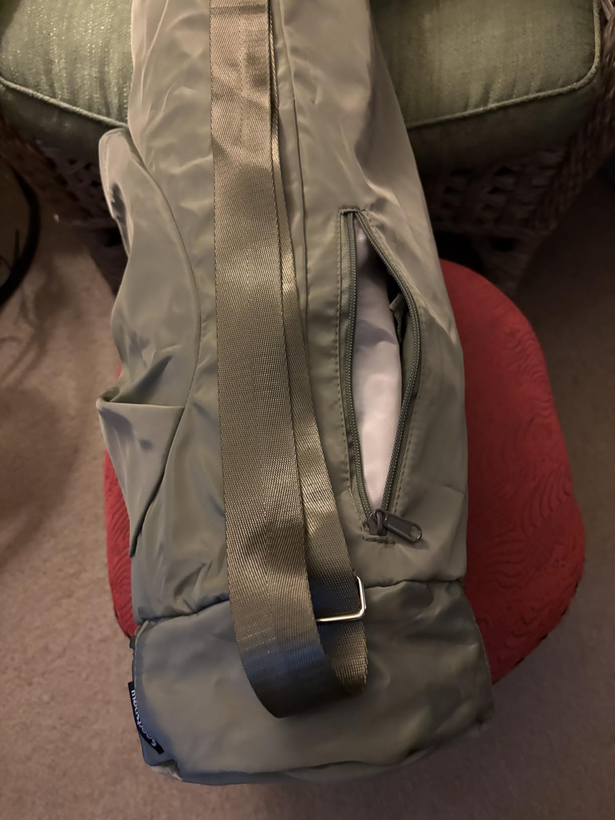 sportsnew Yoga Mat Bag, Full Zip Cargo Yoga Mat Carrier Bag with Drawstring Water Bottle Pocket and Bottom Wet Pocket, Exercise Yoga Mat Carrier Holder Multi-Functional Storage Bag Patent Pending customer photo 2