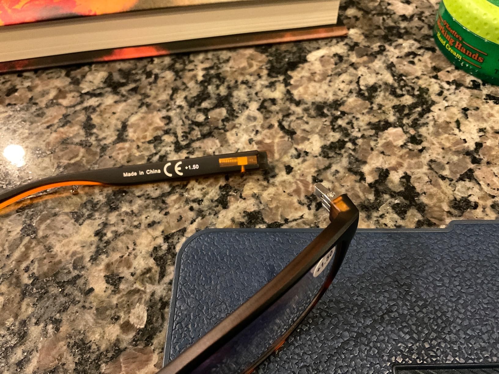 3 Pack Reading Glasses for Men Blue Light Blocking with Spring Hinge | Anti Eyestrain Dryness UV, Large Wide Square Readers for Men, Two Tone Computer Reader Glasses (1.5) customer photo 2