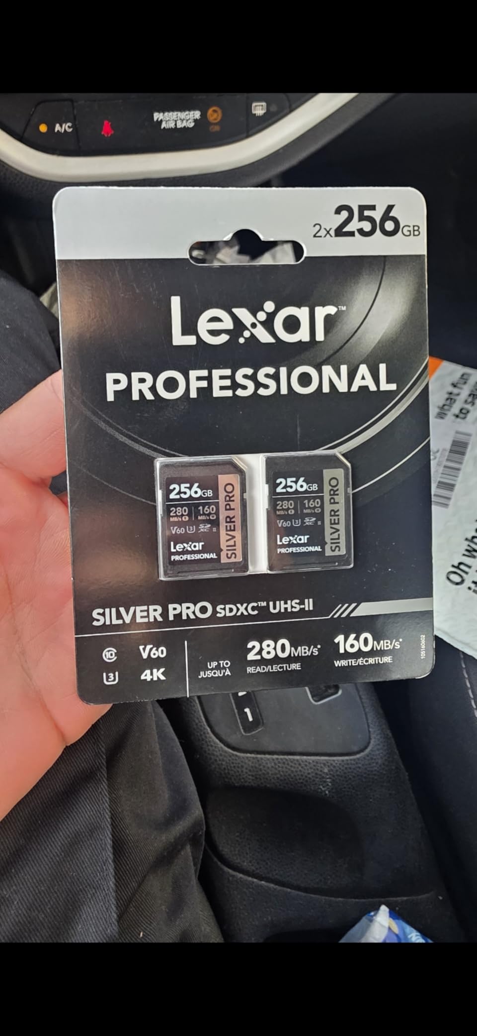 Lexar 128GB Silver PRO SD Memory Card, 280MB/s Read, 4K, V60, U3, UHS-II | Compatible w/ Canon, Sony, Nikon, Ideal for Professional Photographer, Videographer, Enthusiast, LSDSIPR128G-BNNNU customer photo 2