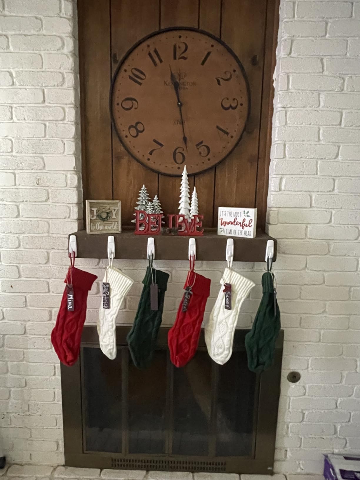 XIMISHOP 6PACK Christmas Stockings,18Inches Large Cable Knitted Stockings customer photo 2