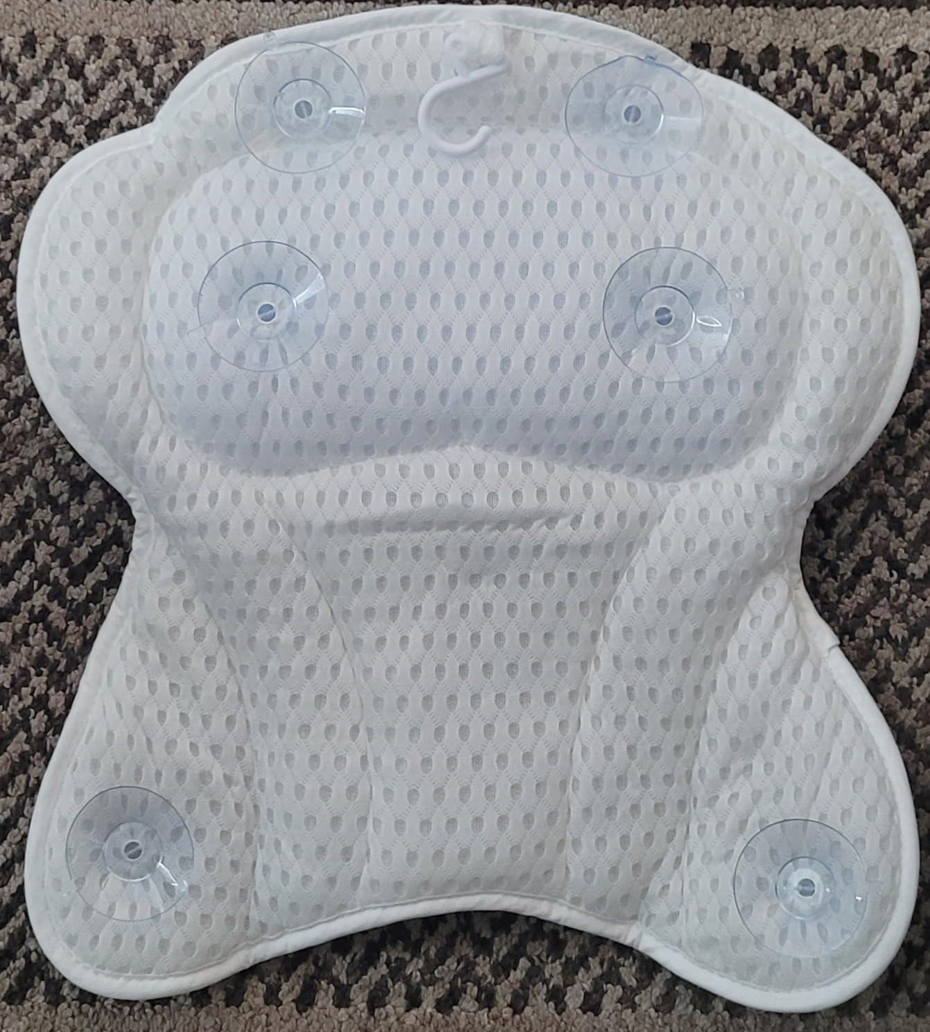 Bathtub Bath Pillows for Tub - Bathtub Pillow for Neck & Back Support with Ergonomic TPE, 4D Mesh Upgraded Bath Tub Pillow Headrest with 3 Strong Suction Cups & Hook, Bathroom Accessories, Spa Gifts customer photo 2