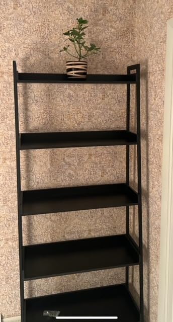 IRONCK Ladder Shelf 5-Tier 74.8in Tall, Industrial Bookcase and Bookshelf | MDF and Metal Frame. Edge Baffles. 33 lbs Per Shelf. Wall Mount. Anti-tip Device. for Office, Bathroom, Living Room. customer photo 1
