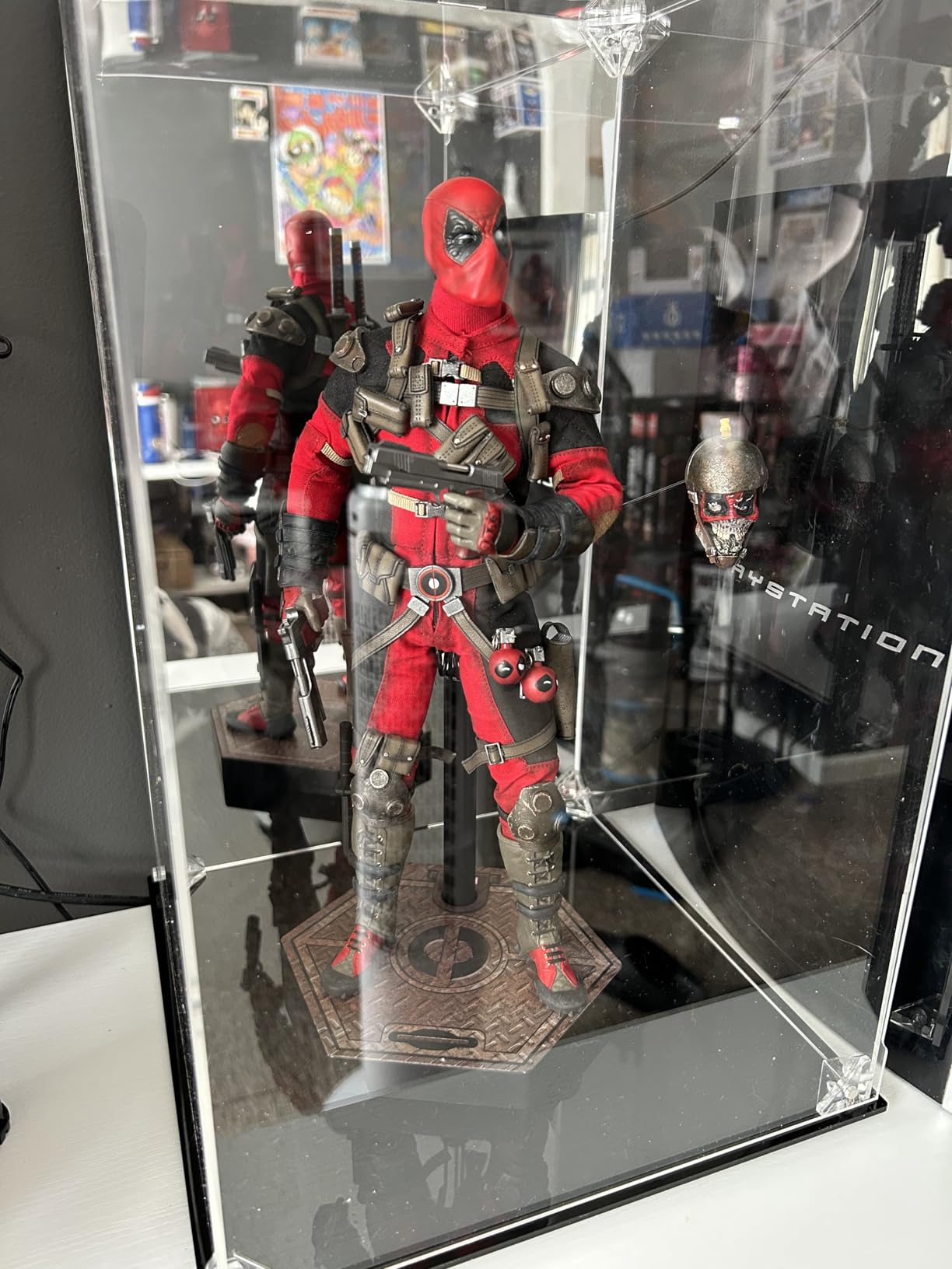 Acrylic Display Case Clear Action Figure Display Case with Mirrored Back, Dustproof Protection Display Box for Collectibles Figures Models (6x6x10 inch) customer photo 1