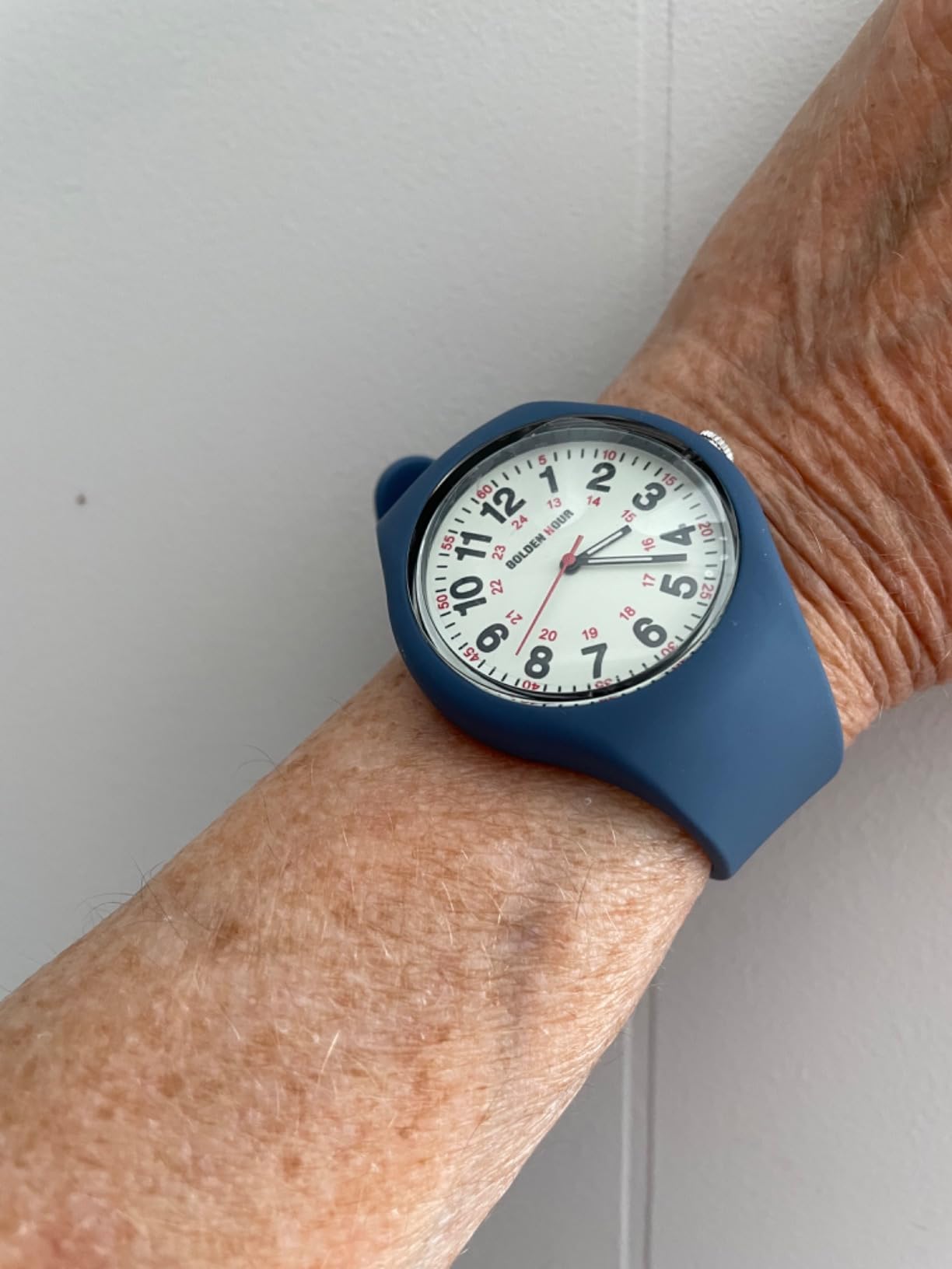 Waterproof Sports Analog Unisex Watches for Nurse Medical Professionals, Students - Military Time Glowing Easy to Read Dial, Jelly Silicone Strap customer photo 1