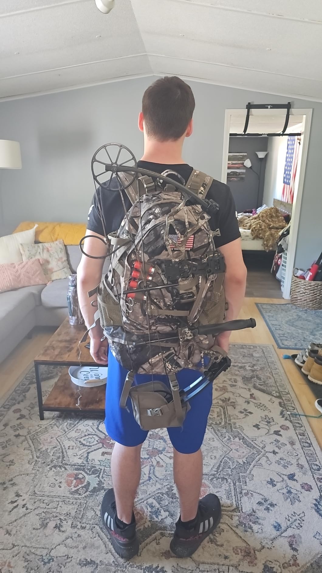 YVLEEN Durable Camo Hunting Backpack for Men, Large Capacity Day Pack for Rifle Bow Gun customer photo 1