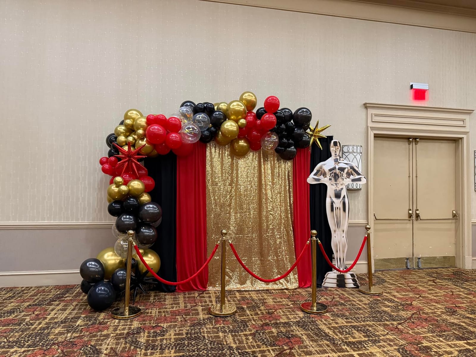 EMART 10x10FT Backdrop Stand Adjustable Back Drop Stand for Party Wedding | Photo Backdrop Stand with 6 Clamps, 2 Sandbags, Carry Bag for Photography, Video, Baby Shower, Events Decoration, Photo Studio customer photo 2