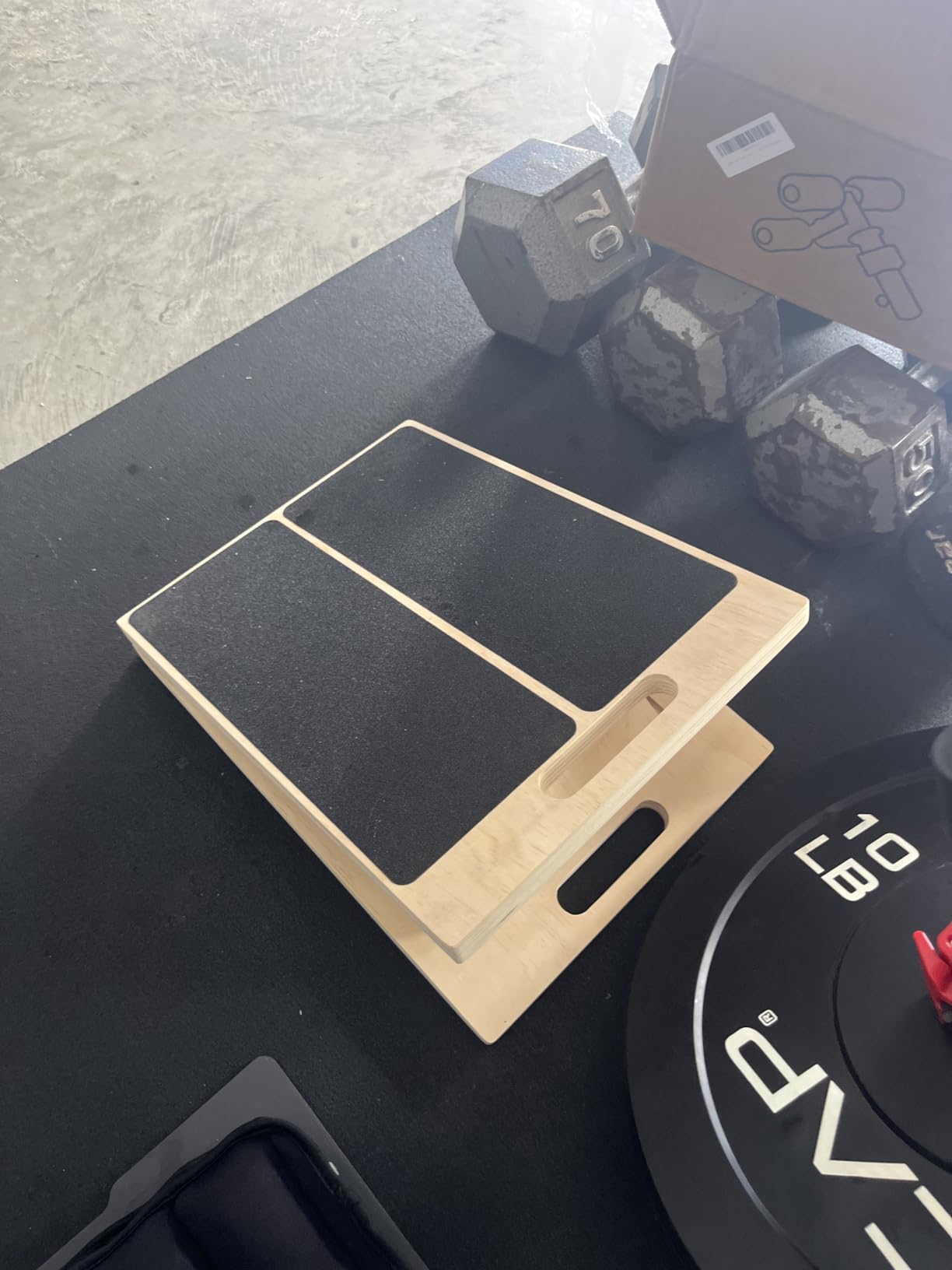 Portable Wooden Slant Board for Calf Stretching Squats Calf Stretcher Pilates Physical Therapy Equipment Adjustable Incline Board for Knees Ankle Heel Feet Leg customer photo 1
