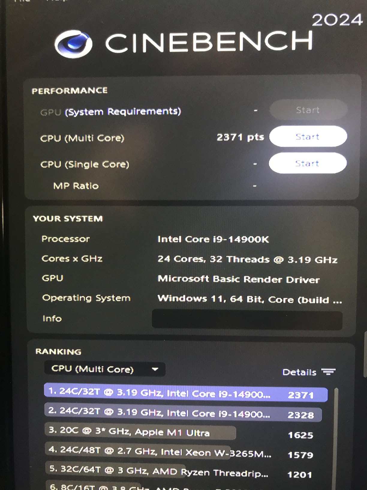 Intel Core i9-14900K Desktop Processor customer photo 2