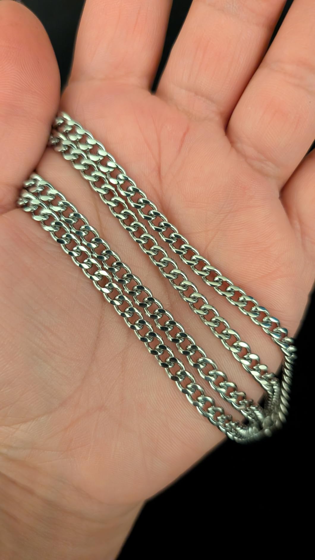 Gold or Silver Chain for Men - Cuban Link Mens Necklace (2/4/6mm) | (18K Gold or 925 Silver) Plated Stainless Steel | Non-Tarnish & Waterproof | Gift Pouch + Cloth + 2