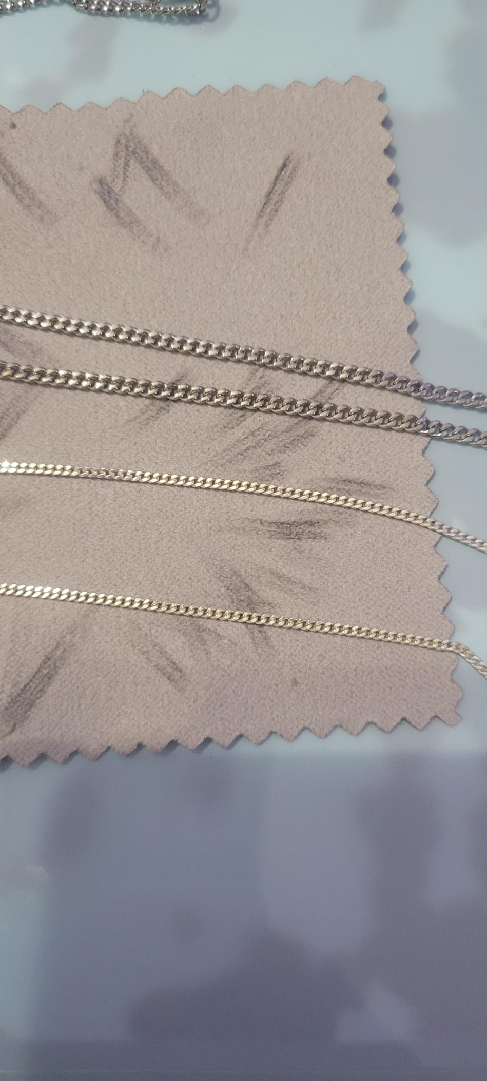Gold or Silver Chain for Men - Cuban Link Mens Necklace (2/4/6mm) customer photo 2