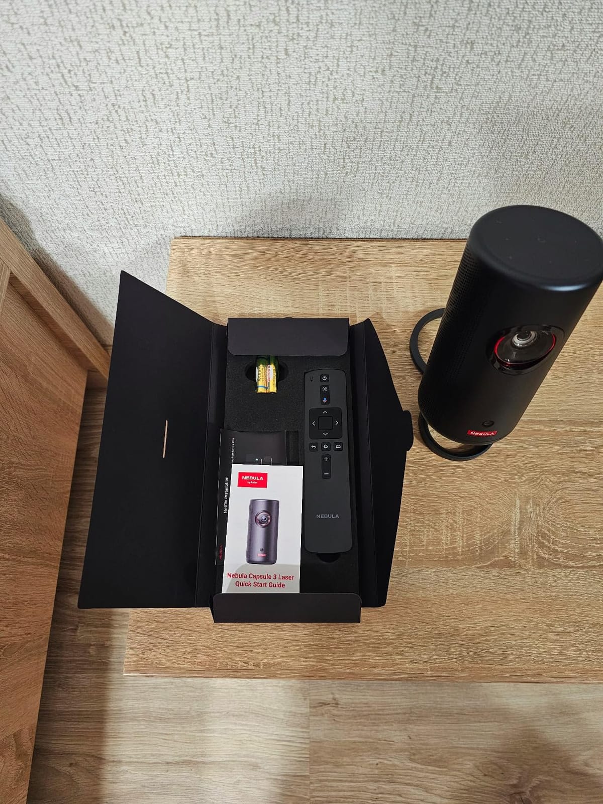 NEBULA Capsule 3 Portable Projector, Netflix-Certified | 2.5H Battery, Google TV, 1080p, Wi-Fi, 120