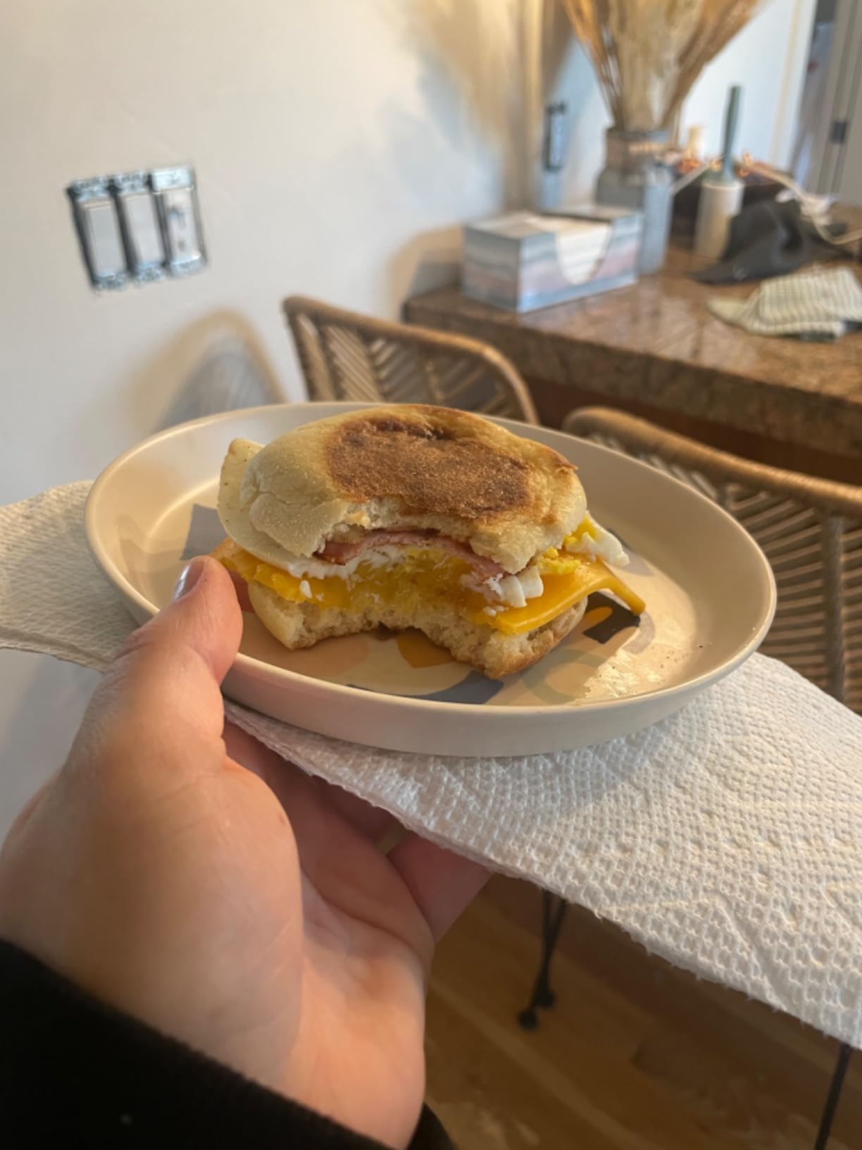 Baker's Friend Breakfast Sandwich Maker, Nonstick Electric Griddle & Grill Combo, 3 in 1 Breakfast Station, Make Egg Muffin Sandwiches Burgers Hot dogs & Pancakes, Includes Burger Press, Tong & Brush customer photo 2