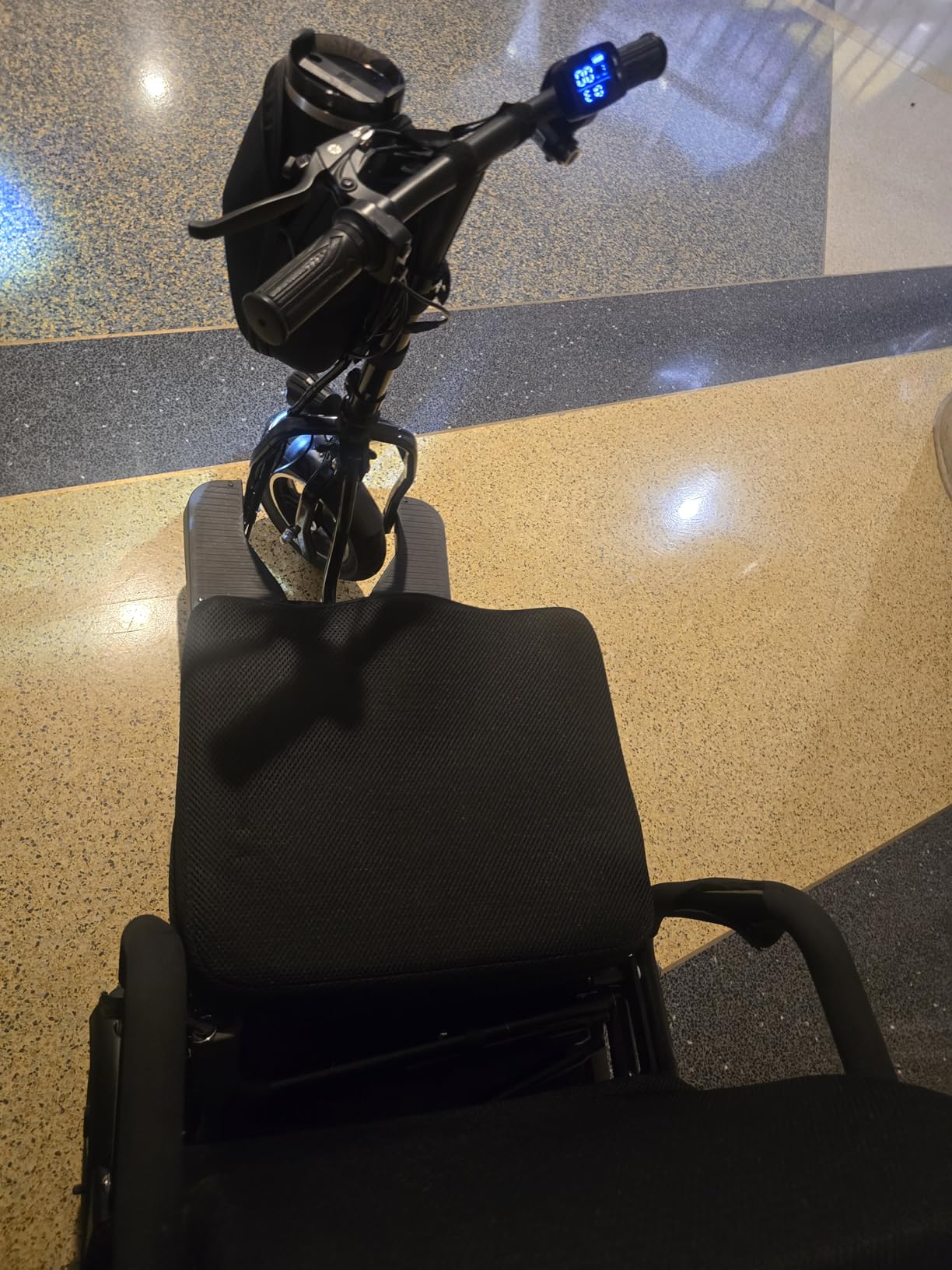 3-Wheel Foldable Mobility Scooter for Adults, 300 lb Capacity | Foldable lightweight scooter for adults and seniors with a 300 lb capacity, long-range lithium battery and front basket customer photo 2