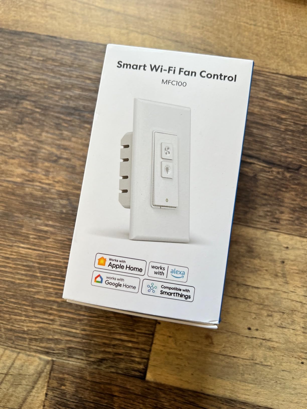 meross Smart Ceiling Fan Control and Dimmer Light Switch Works with HomeKit | Works With Alexa, Google Home, SmartThings, Adjustable 4-Speed Fan Control, 2.4G Wi-Fi Only, Neutral Wire Needed, Single Pole customer photo 1