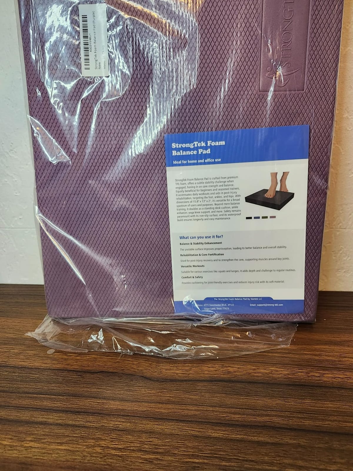 StrongTek Foam Balance Pad, High-Density TPE, 15.8 x 13 x 2 in, Non-Slip | Water-Resistant, Supportive Cushioning, Kneeling Support, Core Strength and Stability Training, Physical Therapy and Yoga customer photo 1
