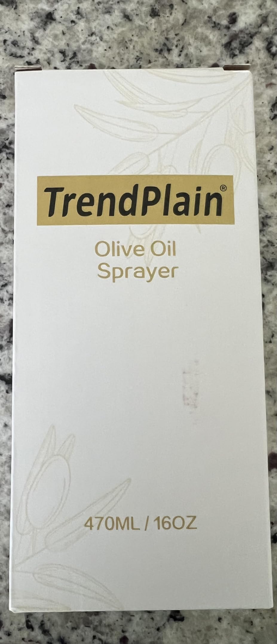 TrendPlain 16oz/470ml Glass Olive Oil Sprayer for Cooking – 2 in 1 Olive Oil Dispenser Bottle for Kitchen Gadgets and Air Fryer Accessories, Salad, BBQ - Black customer photo 1