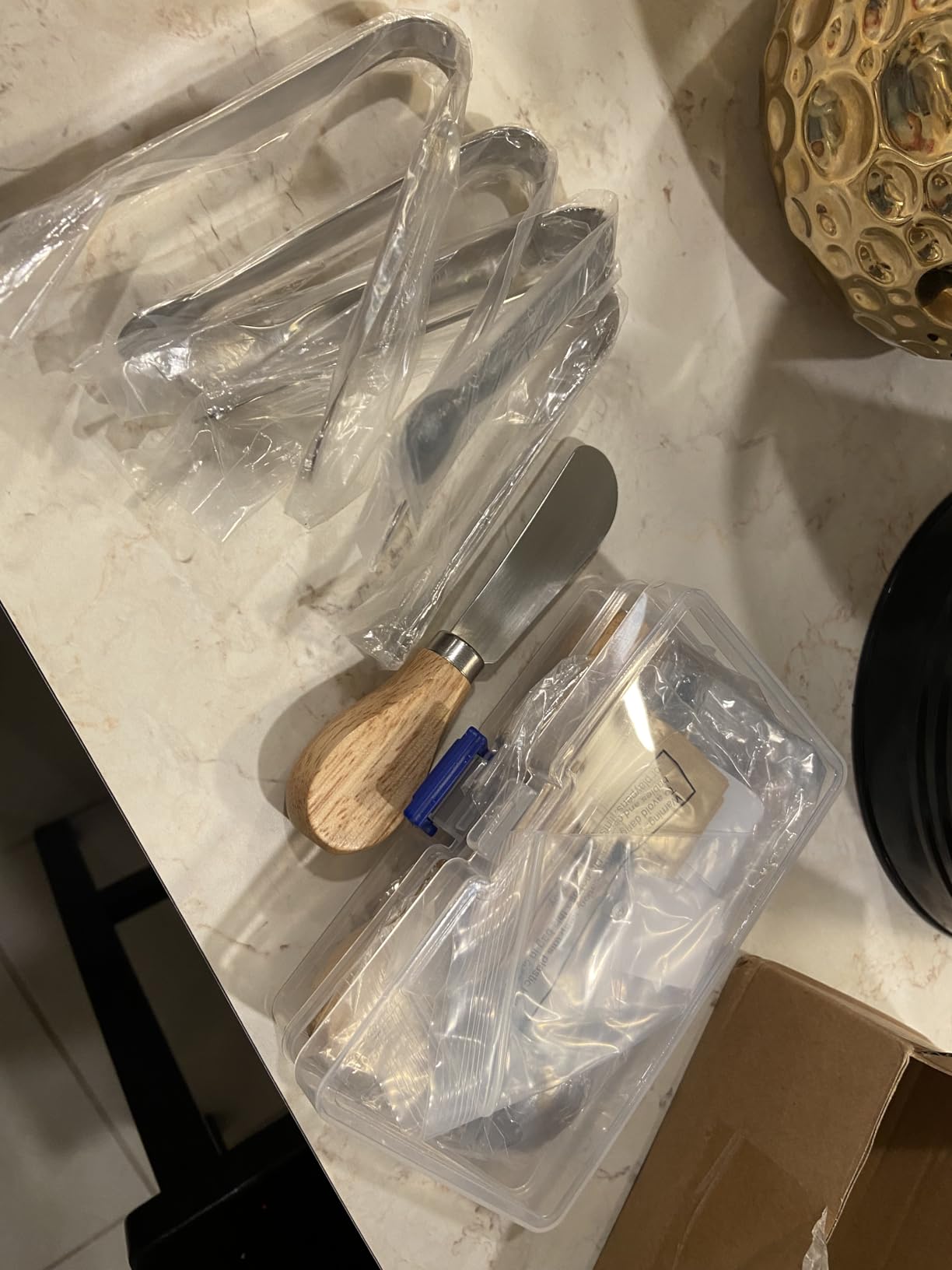 Charcuterie Boards Set, Bamboo Cheese Tray with Serving Accessories customer photo 2