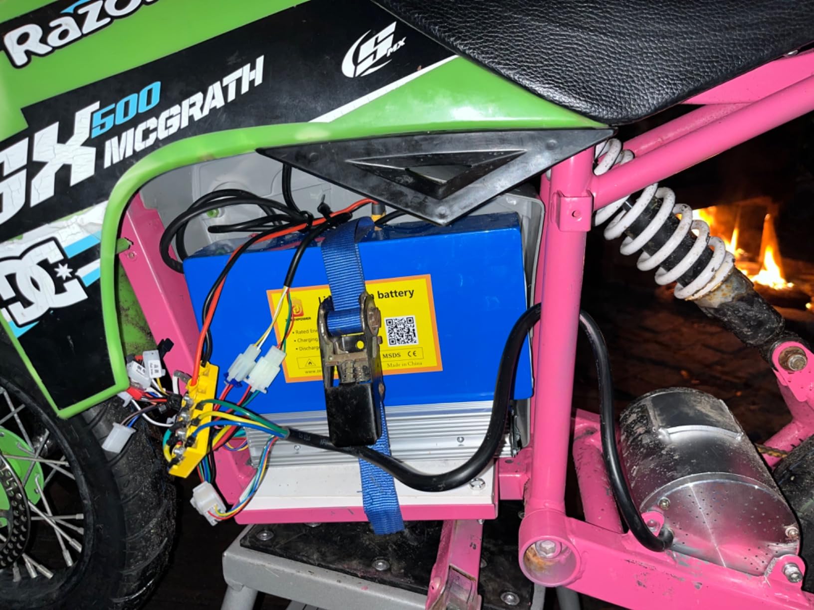 SWQQWEI 36V 10Ah Ebike Battery 36 Volt Lithium Battery | 36V Battery with 20A BMS, 42V 2A Charger, XT60 Connector, PVC Wrap for DIY Electric Bicycle customer photo 2