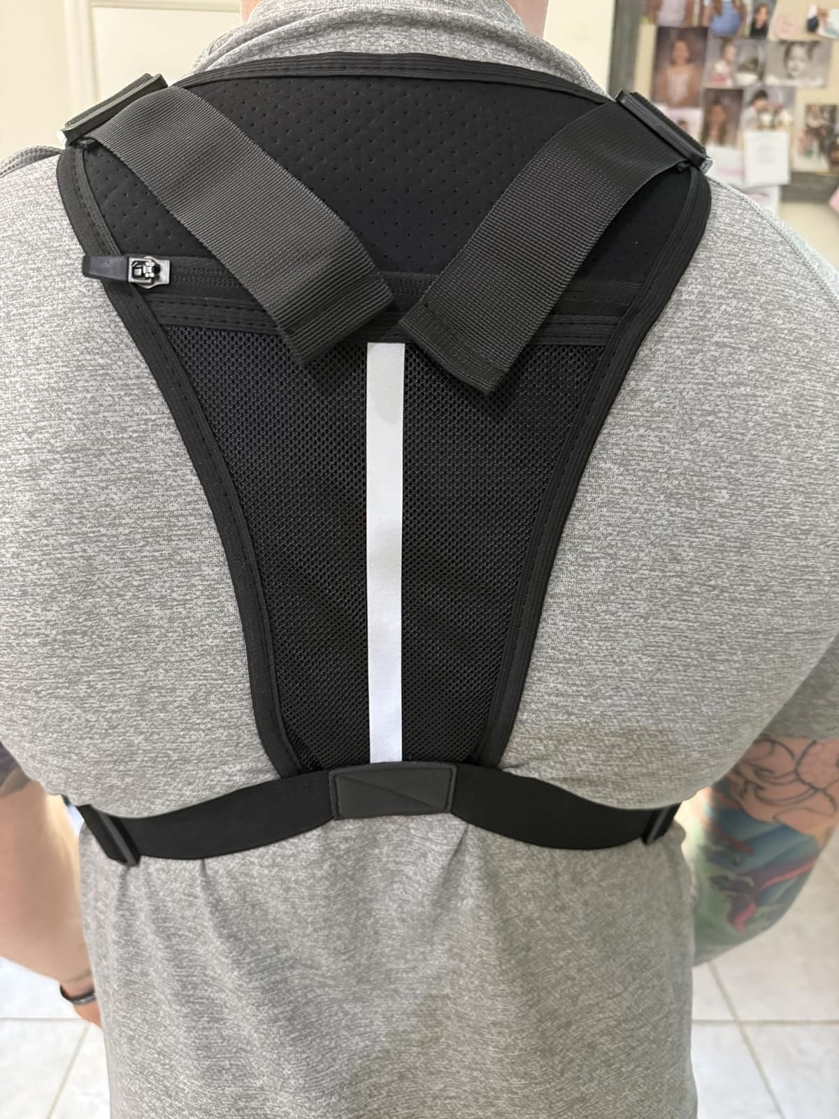 koculemi Outdoor Sports Chest Bag for Men, Chest Vest Holster Fits Most Pistols, EDC Travel Chest Pack for Running, Hiking customer photo 2