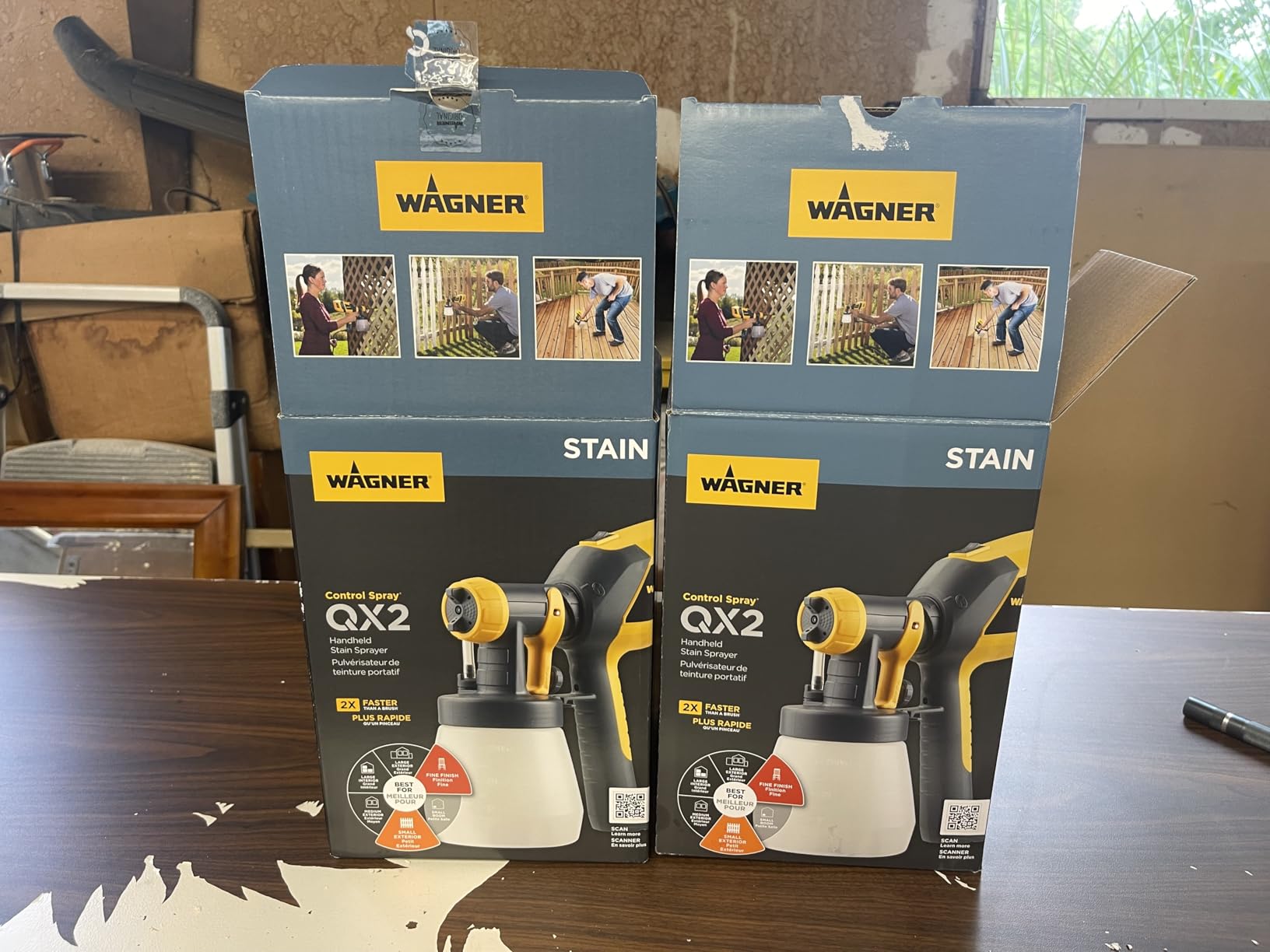 Wagner Spraytech Control Spray QX2 HVLP Stain Sprayer, 3 Spray Patterns | Three spray patterns and adjustable controls support staining fences, decks, lattice and other outdoor projects customer photo 1