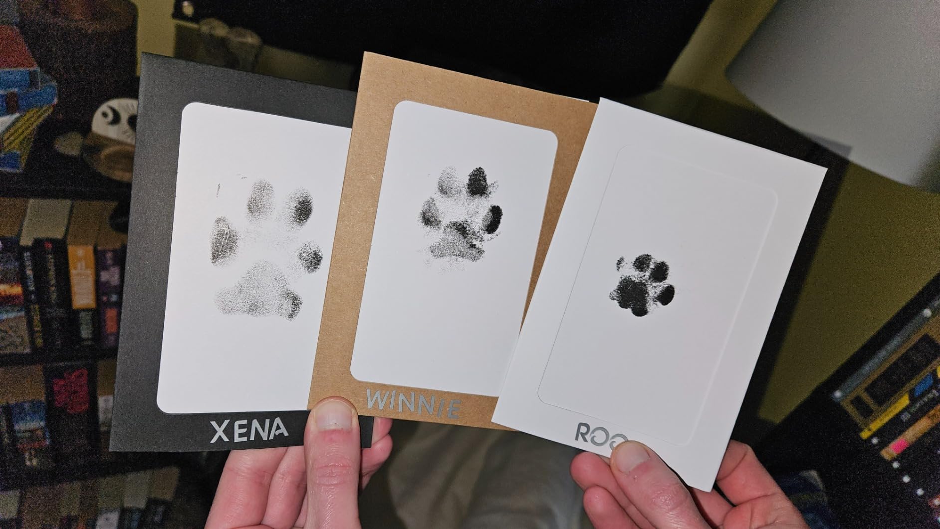 DeerZone Inkless Paw Print Kit, Dog Paw Print Kit, Dog Nose Print Kit - Clean Touch Ink Pads, 4 Ink Pads & 16 Imprint Cards customer photo 2