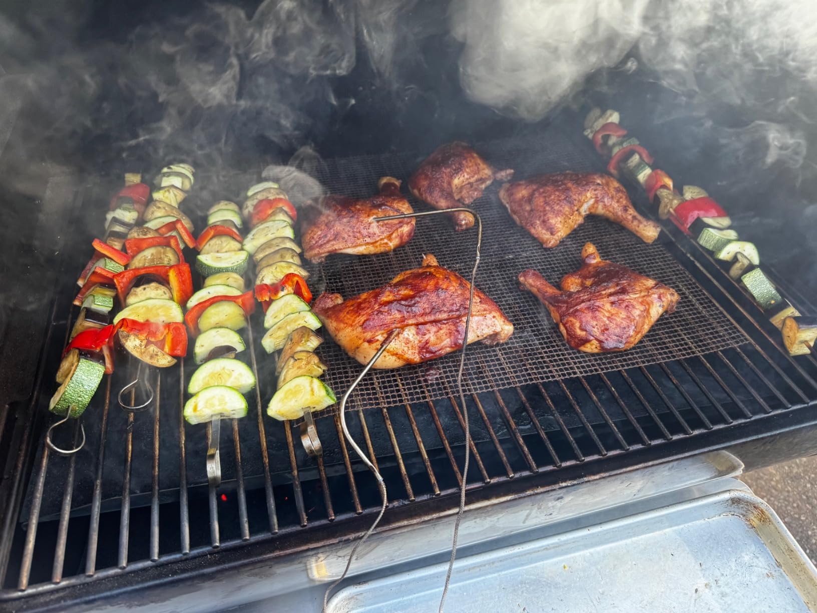 recteq DualFire 1200 Wood Pellet Smoker Grill, Wi-Fi Electric Pellet Grills, Dual Chambers for Hot and Fast + Low and Slow Cooking customer photo 1