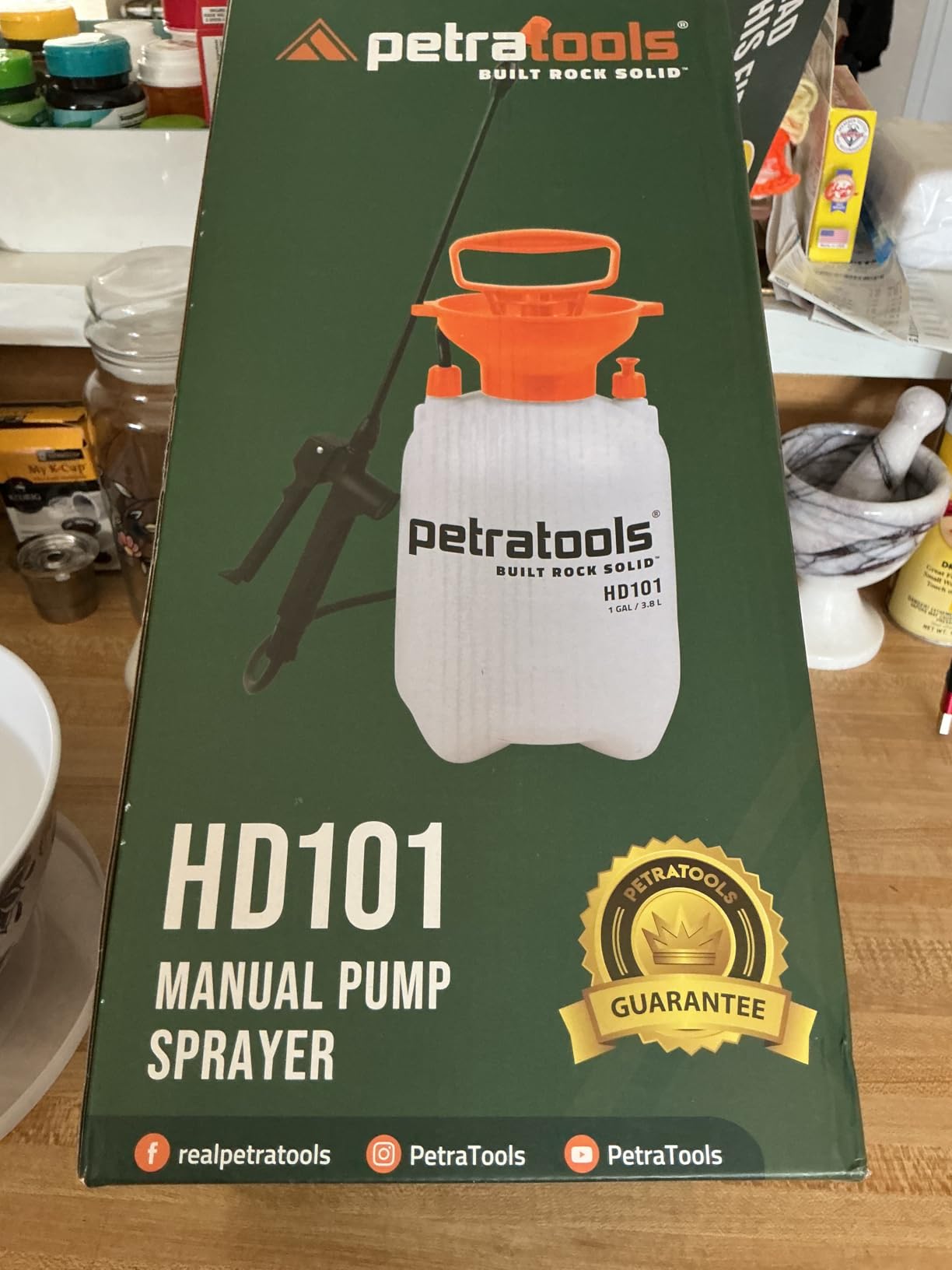 PetraTools HD101 Garden Pump Sprayer, 52-in Long Hose & 2 Nozzles, 1 Gallon | Weed Sprayer 1 Gallon w/ Easy Carry Handle & Built-In Filters customer photo 1