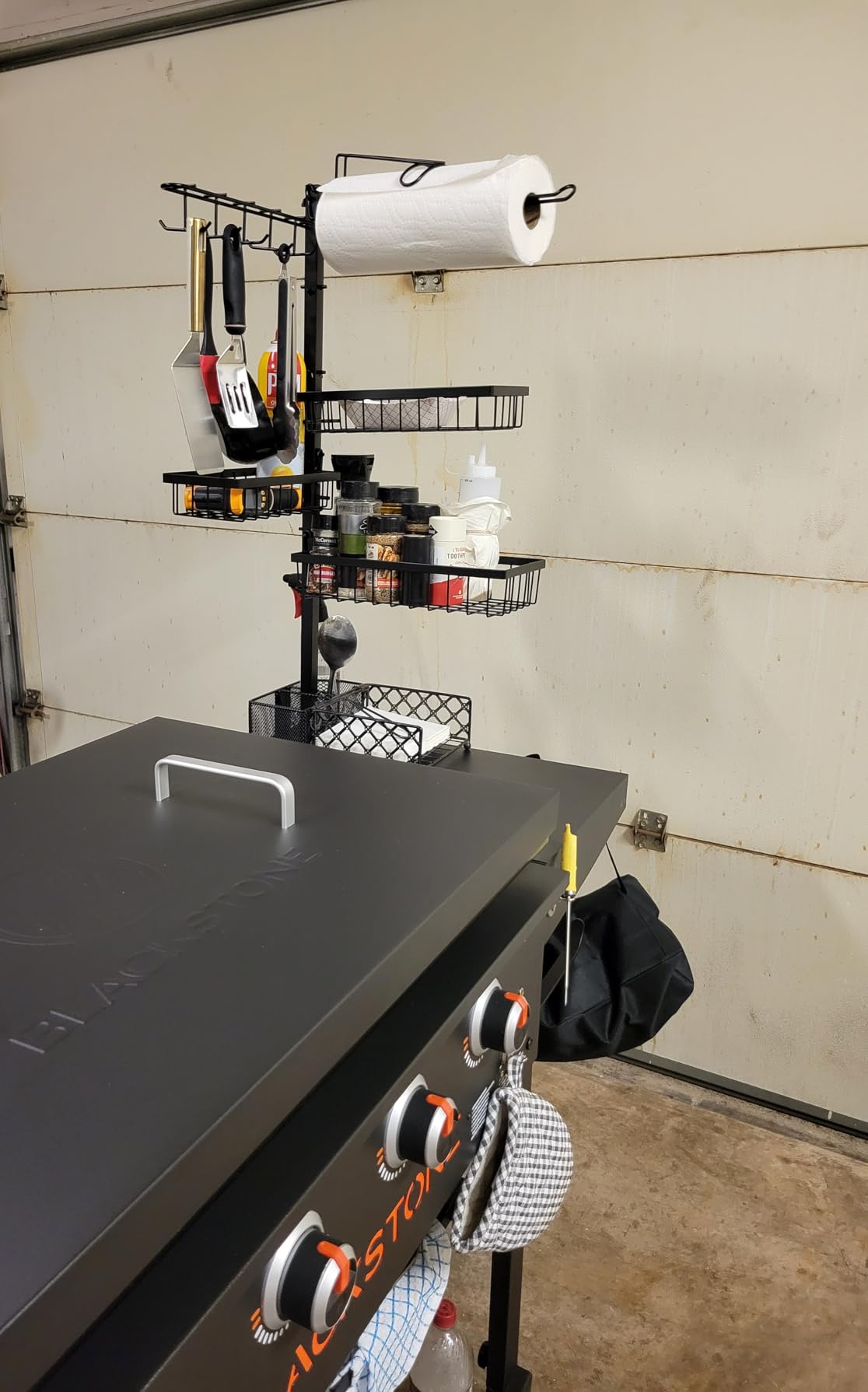 Griddle Caddy for Blackstone Griddle Accessories with Powder Coating, Black customer photo 1