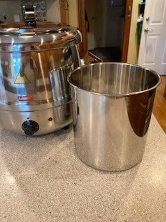 Valgus 10.5QT Electric Commercial Soup Kettle Food Warmer | Stainless Steel Hinged Lid, Detachable Pot, Temperature Control Knob for Big Family Buffet Gathering and Restaurant customer photo 1