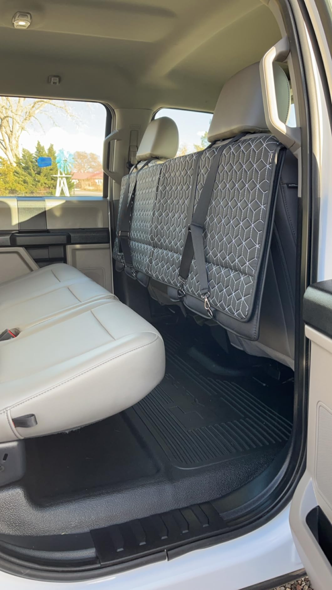 OHMU Non Inflatable Truck Bed Air Mattress, Car Camping Mattress | Back Seat Extender Sleeping Pad for F150, RAM 1500, Silverado, GMC, Tundra & Large Trucks for Travel Camping customer photo 2
