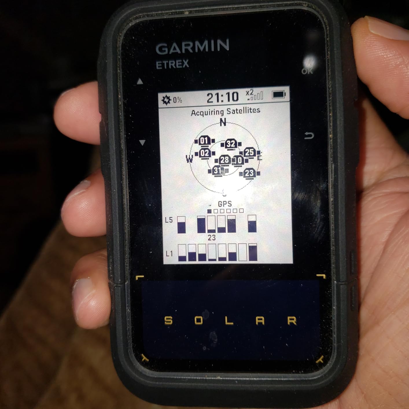 Garmin eTrex Solar GPS Handheld Navigator, Unlimited Battery Life, Water Resistant customer photo 1