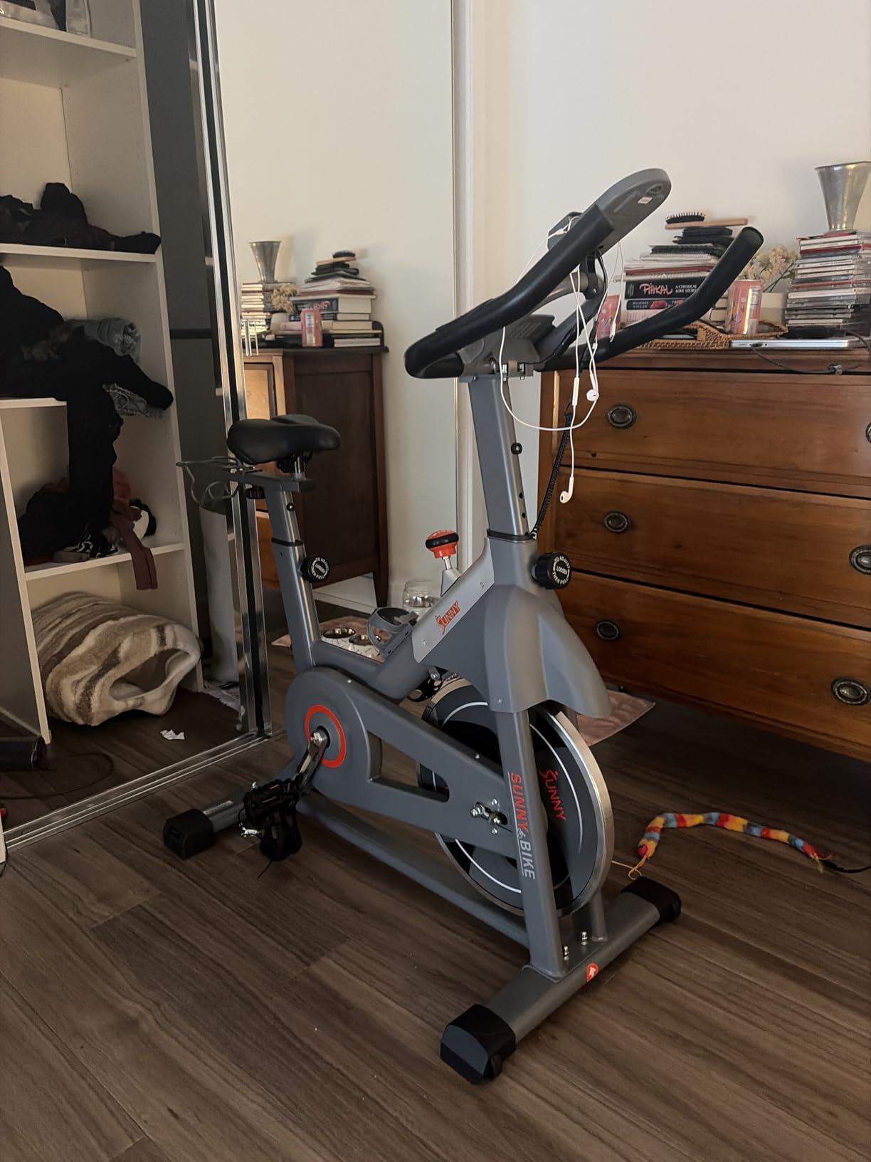 Sunny Health & Fitness Smart Indoor Cycling Exercise Bike for Home Cardio customer photo 2