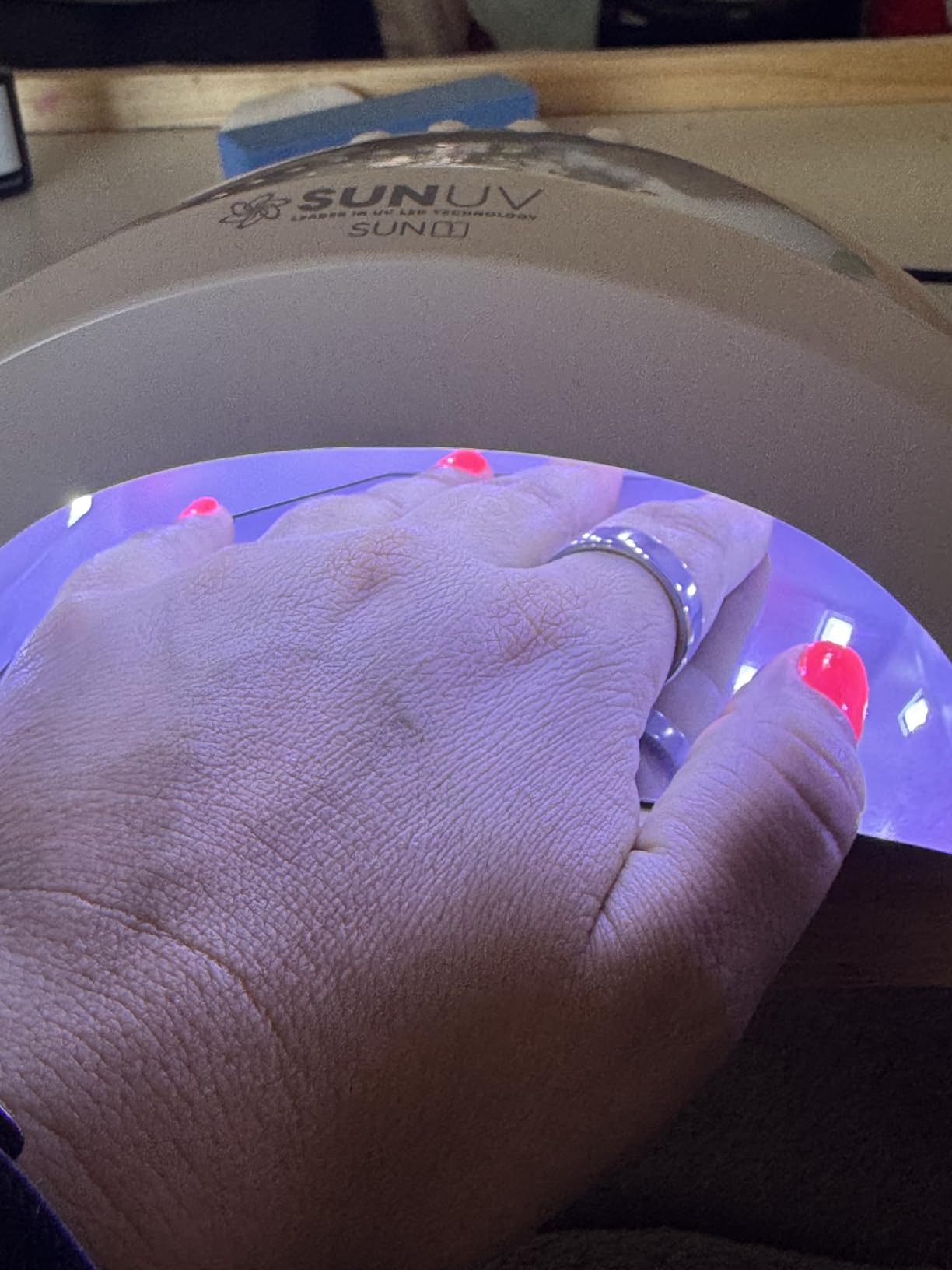 SUNUV UV Light for Gel Nails, Professional UV LED Nail Lamp SUNONE Pink | 30 LEDs Fast Curing Lamp for All Gel Nail Polishes, 3 Timers, Auto Sensor, Removable Base, Home DIY Salon Tool customer photo 1