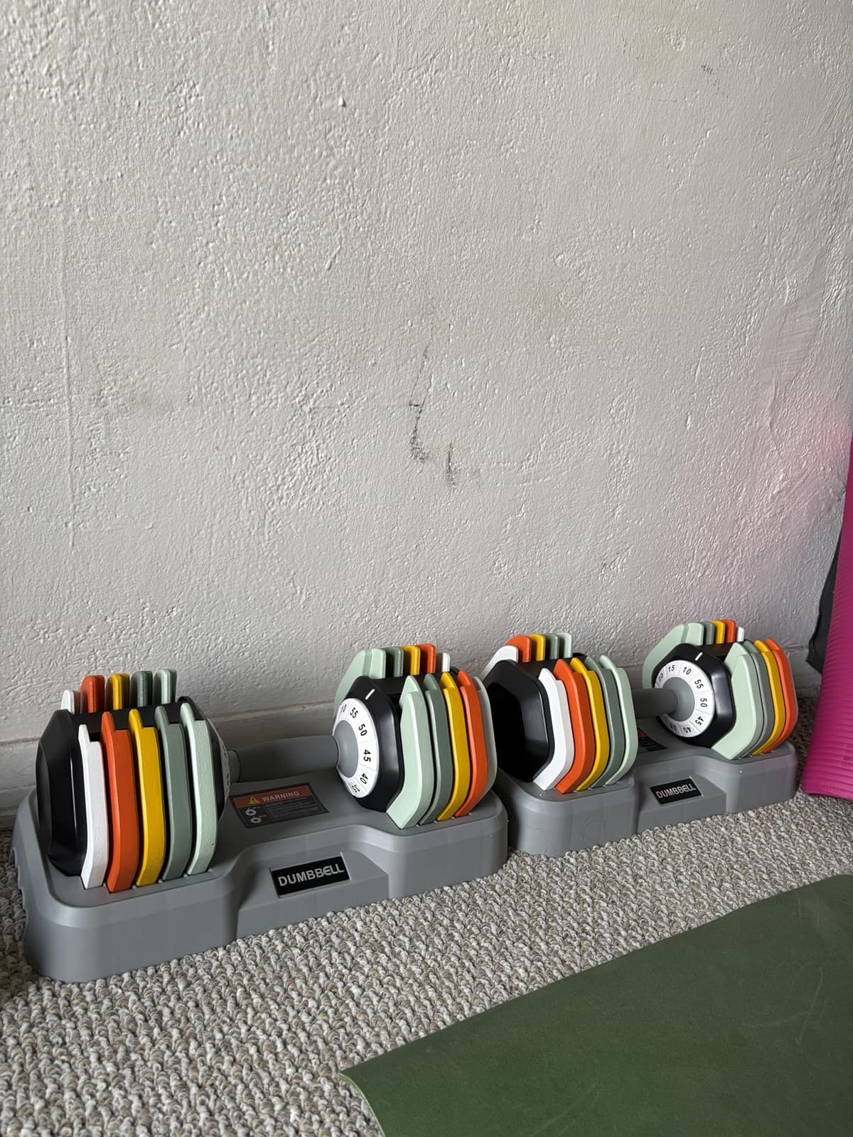 SKOK 25/55lbs Adjustable Dumbbells Set, Adjustable Weights Dumbbells Set customer photo 1