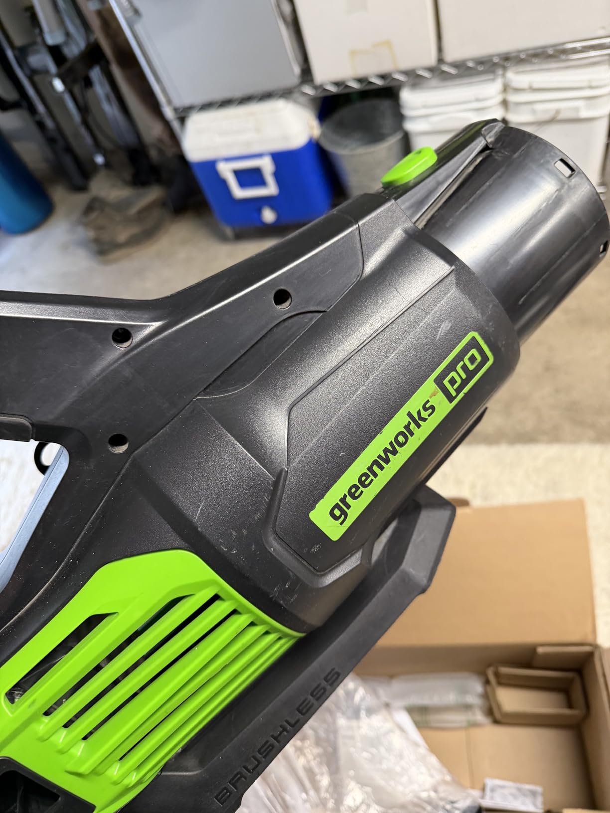 Greenworks 80V Electric Leaf Blower, 770 CFM, 4.0 Ah Battery and Charger customer photo 1