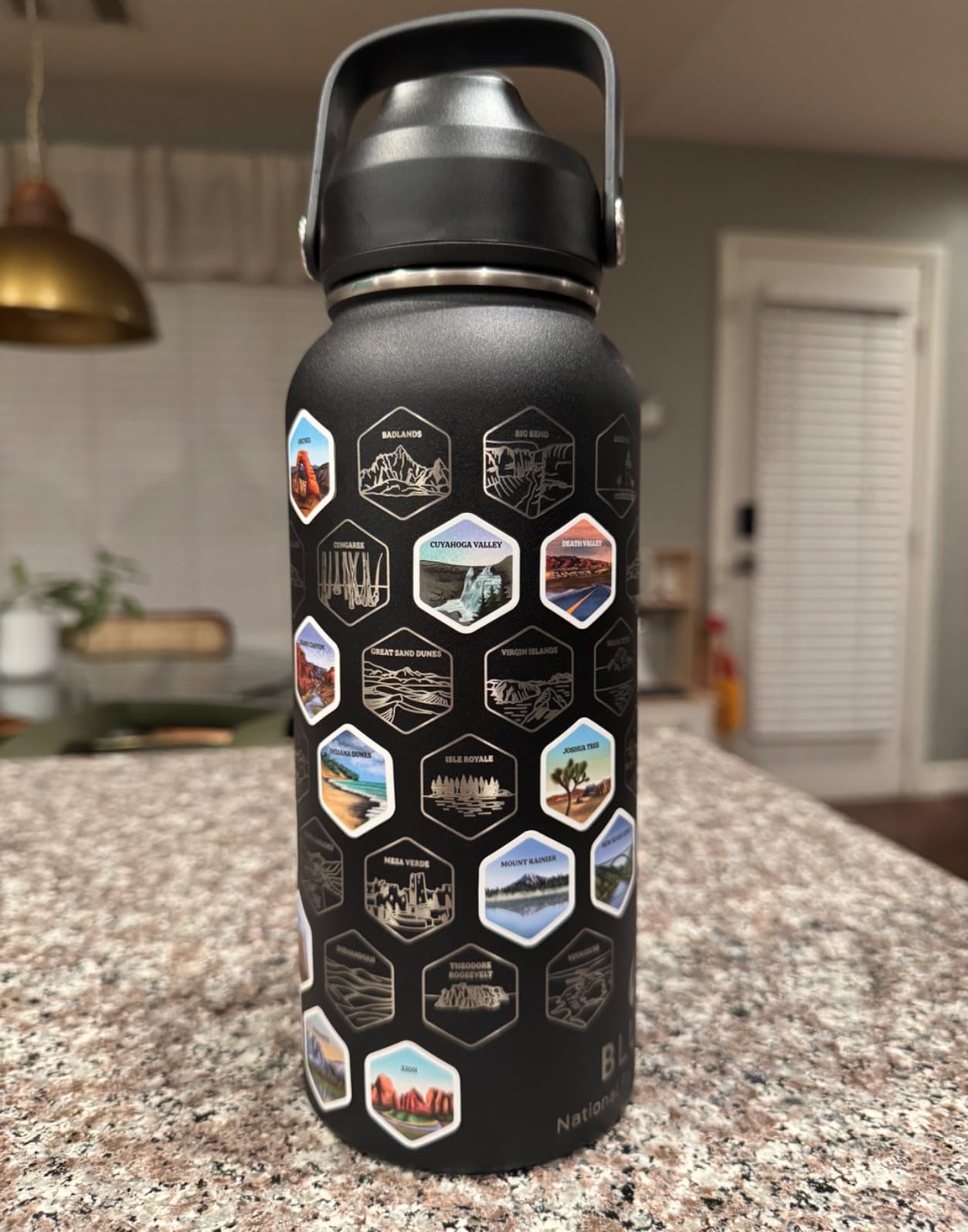 BlueTrail National Parks Water Bottle with Stickers customer photo 1