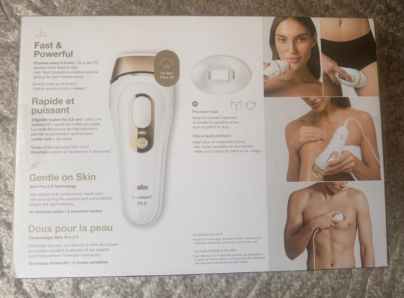 Braun Smart IPL, Skin i-Expert Pro 7, VOGUE's Best Hair Removal Device, IPL Hair Removal for Women and Men, Permanent Laser Hair Reduction At-Home, World's 1st Smart App, 3 Heads, IPL7243 customer photo 1